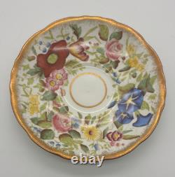 Vintage Hammersley Queen Anne Bone China Tea Set Floral Gold England 1950s-70s