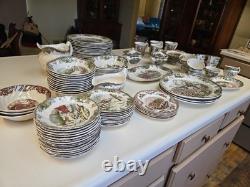 Vintage Johnson Bros Dinnerware Set All 97 Pieces Plates/cups/pitcher/bowls Etc