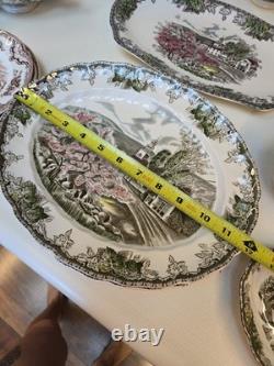 Vintage Johnson Bros Dinnerware Set All 97 Pieces Plates/cups/pitcher/bowls Etc
