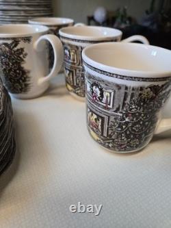 Vintage Johnson Bros Dinnerware Set All 97 Pieces Plates/cups/pitcher/bowls Etc