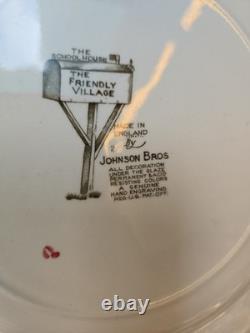 Vintage Johnson Bros Dinnerware Set All 97 Pieces Plates/cups/pitcher/bowls Etc