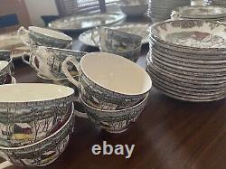 Vintage Johnson Brothers Made in England Friendly Village China Set