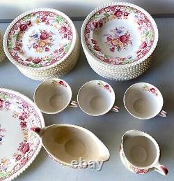 Vintage Lot of 88 Johnson Bros England Winchester Setting for 12+ China Antique