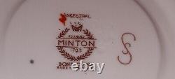 Vintage MINTON ANCESTRAL S-376, BONE CHINA, ENGLAND, SET OF 6 CUPS & 6 SAUCERS