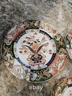 Vintage Mason's Ashworths Ironstone China Imari Style 15 Pc Plate Set England