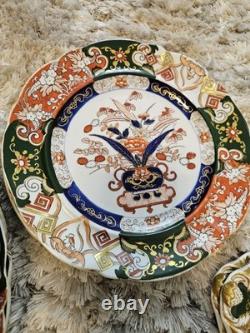 Vintage Mason's Ashworths Ironstone China Imari Style 15 Pc Plate Set England