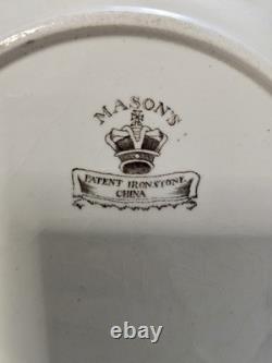 Vintage Mason's Ashworths Ironstone China Imari Style 15 Pc Plate Set England