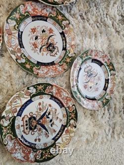 Vintage Mason's Ashworths Ironstone China Imari Style 15 Pc Plate Set England