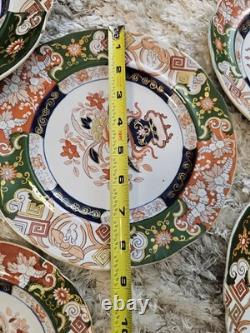 Vintage Mason's Ashworths Ironstone China Imari Style 15 Pc Plate Set England