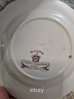 Vintage Mason's Ashworths Ironstone China Imari Style 15 Pc Plate Set England