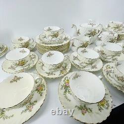Vintage Mintons China England York Teapot Tea Cups Plates Set Lot of 53 Pieces