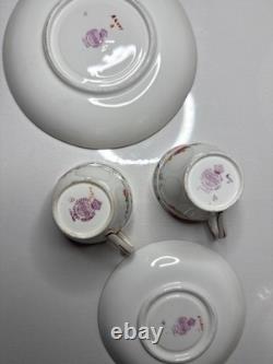 Vintage Mintons England Porcelain Tea Set Lot A4407 Cups Saucers Bowls 20 Pcs