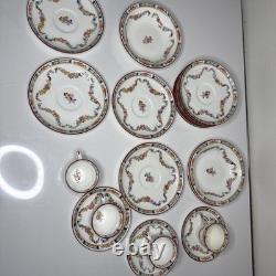 Vintage Mintons England Porcelain Tea Set Lot A4407 Cups Saucers Bowls 20 Pcs