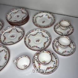 Vintage Mintons England Porcelain Tea Set Lot A4407 Cups Saucers Bowls 20 Pcs