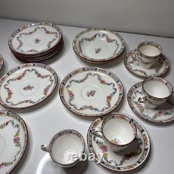 Vintage Mintons England Porcelain Tea Set Lot A4407 Cups Saucers Bowls 20 Pcs