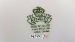 Vintage NEW Aynsley Orchard Fruit Signed N. Brunt Cup and Saucer Set England