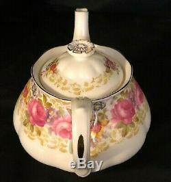 Vintage Nwot Royal Albert Bone China Serena England 24 Pc Tea Set Service For 6