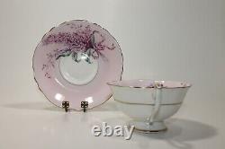 Vintage Paragon England Double Warrant Pink Lilac Cup and Saucer Set