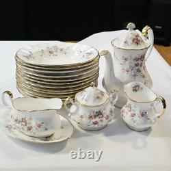 Vintage Paragon Victoriana Tea Set wt. Dinnerware, 22kt Gold Bone China England
