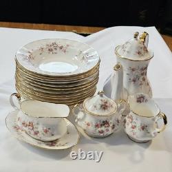 Vintage Paragon Victoriana Tea Set wt. Dinnerware, 22kt Gold Bone China England