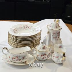 Vintage Paragon Victoriana Tea Set wt. Dinnerware, 22kt Gold Bone China England