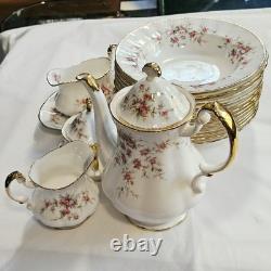 Vintage Paragon Victoriana Tea Set wt. Dinnerware, 22kt Gold Bone China England