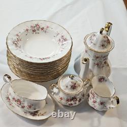 Vintage Paragon Victoriana Tea Set wt. Dinnerware, 22kt Gold Bone China England