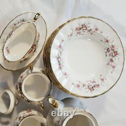 Vintage Paragon Victoriana Tea Set wt. Dinnerware, 22kt Gold Bone China England