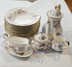 Vintage Paragon Victoriana Tea Set wt. Dinnerware, 22kt Gold Bone China England