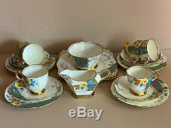 Vintage Plant Tuscan China 21 Piece Tea Set c 1939+ Made in England
