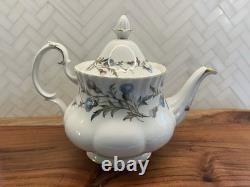 Vintage Royal Albert Bone China England Brigadoon Tea Pot Set Thistle 615851