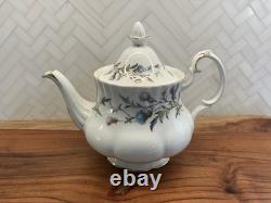 Vintage Royal Albert Bone China England Brigadoon Tea Pot Set Thistle 615851