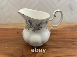 Vintage Royal Albert Bone China England Brigadoon Tea Pot Set Thistle 615851