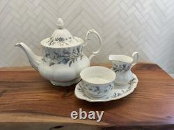 Vintage Royal Albert Bone China England Brigadoon Tea Pot Set Thistle 615851