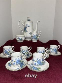 Vintage Royal Albert Coffee Set 15 Pieces Sooo BEAUTIFUL Bone China England