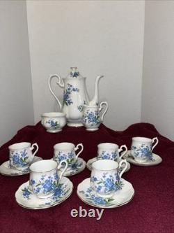 Vintage Royal Albert Coffee Set 15 Pieces Sooo BEAUTIFUL Bone China England