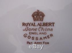 Vintage Royal Albert Gossamer Harlequin China Tea Set Wedding Made In England