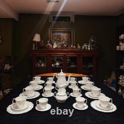 Vintage Royal Albert Orleans Bone China Tea Coffee Set of 8 42 Pcs Mint England