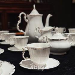 Vintage Royal Albert Orleans Bone China Tea Coffee Set of 8 42 Pcs Mint England