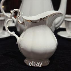 Vintage Royal Albert Orleans Bone China Tea Coffee Set of 8 42 Pcs Mint England