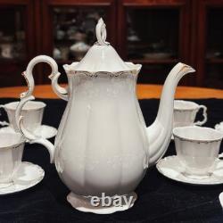 Vintage Royal Albert Orleans Bone China Tea Coffee Set of 8 42 Pcs Mint England