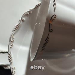 Vintage Royal Albert Orleans Bone China Tea Coffee Set of 8 42 Pcs Mint England