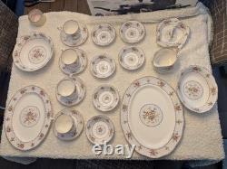 Vintage Royal Albert Petit Point Bone China Set Mint 72 Pieces