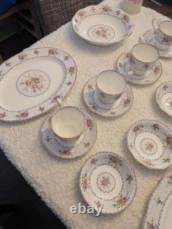 Vintage Royal Albert Petit Point Bone China Set Mint 72 Pieces