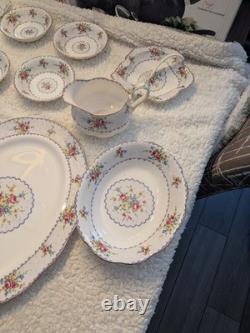 Vintage Royal Albert Petit Point Bone China Set Mint 72 Pieces