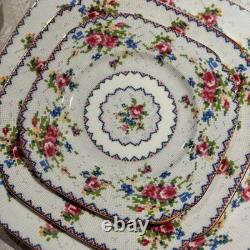Vintage Royal Albert Petit Point Bone China Set of 5 46 Pc Mint