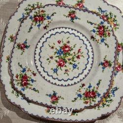 Vintage Royal Albert Petit Point Bone China Set of 5 46 Pc Mint