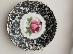 Vintage Royal Albert Senorita rose & lace bone china teacup and saucer set