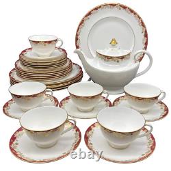 Vintage Royal Doulton China Set and Tea Set, Winthrop Pattern, 32 pieces