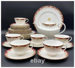 Vintage Royal Doulton China Set and Tea Set, Winthrop Pattern, 32 pieces